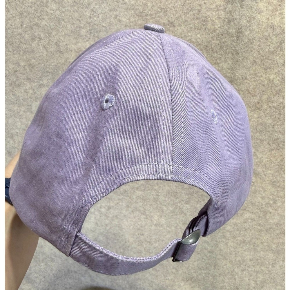 Running Bare Baseball Cap OS Purple Cotton Embroidered Logo Active Hat - Picture 2 of 4
